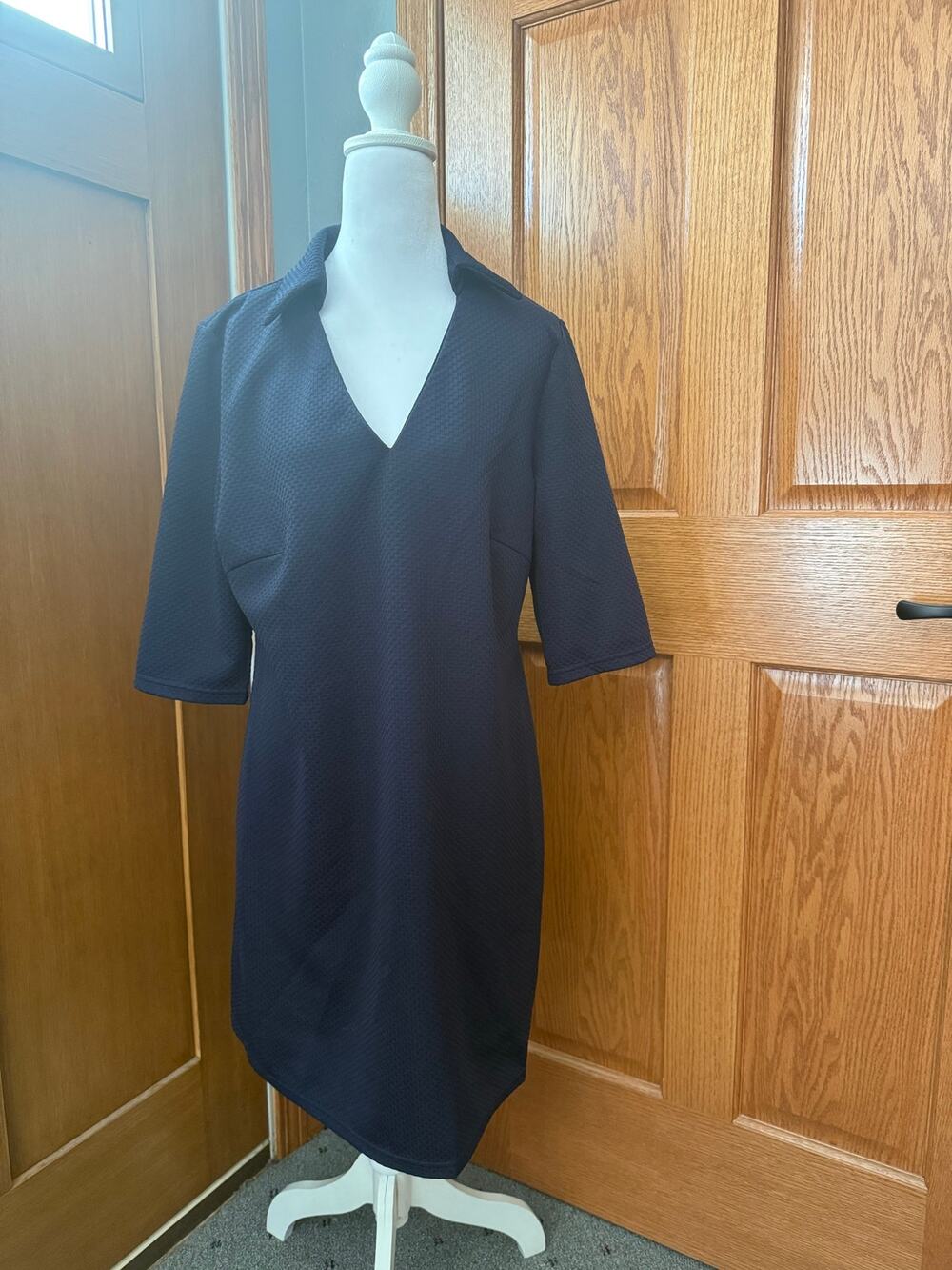 Aryeh Anthropologie Navy Dress Size XL